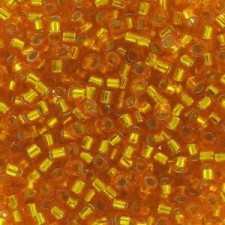 Miyuki Delica Perlen 11/0 - Silver lined orange DB-45